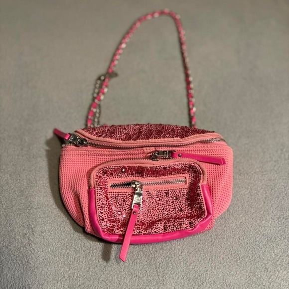 Pink Steve Madden‎ sequin crossbody bag - Picture 1 of 5